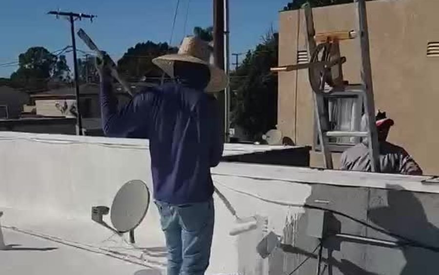 Sellado (coating) en techo plano